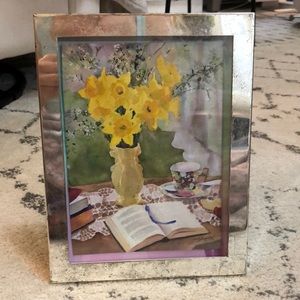 Beautiful Yellow Daffodils with Tea Cup and Book/Bible Artwork